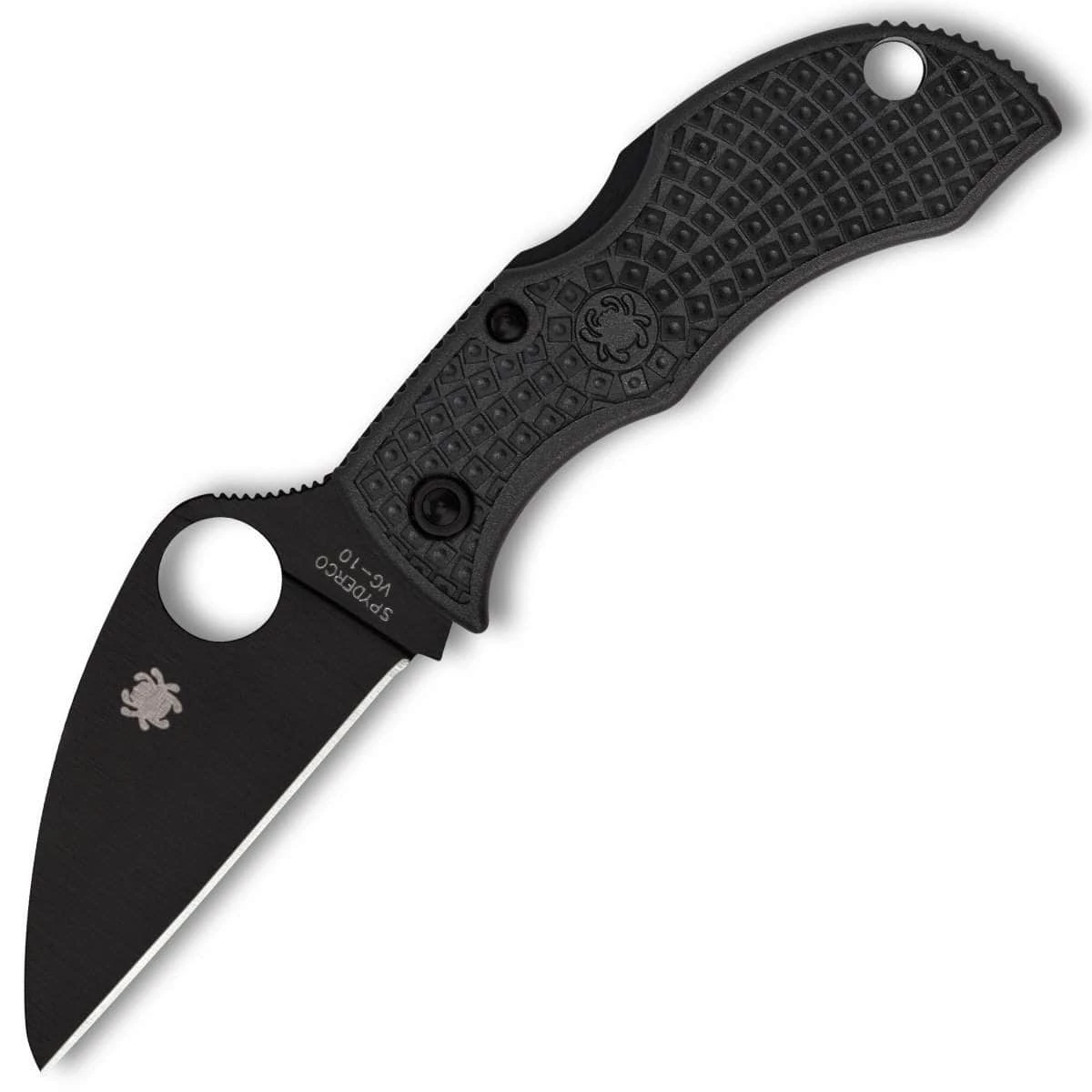 Spyderco Manbug, 1.91" Wharncliffe Black Blade, Black FRN Handle - MBKWPBK