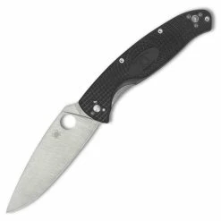Spyderco Resilience Lightweight, 4.2" Plain Blade, Black FRN Handle - C142PBK